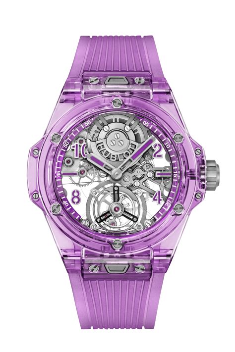 automatic watch hublot|Big Bang Tourbillon Automatic Purple Sapphire 44 mm .